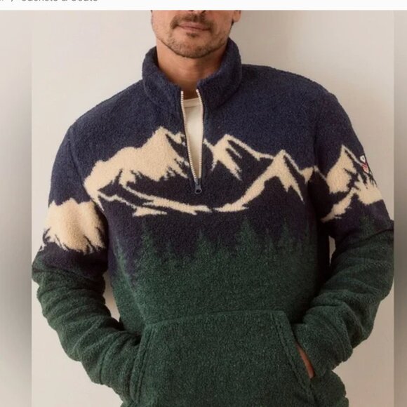 Marine Layer Archive Alpine Sherpa Pullover Jacket Sz S NWT - Picture 1 of 4